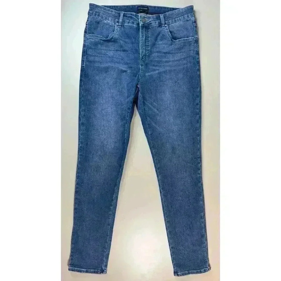 Universal Standard Women’s Seine High Rise Skinny Jean 14 Long 32” True Blue - Picture 2 of 10